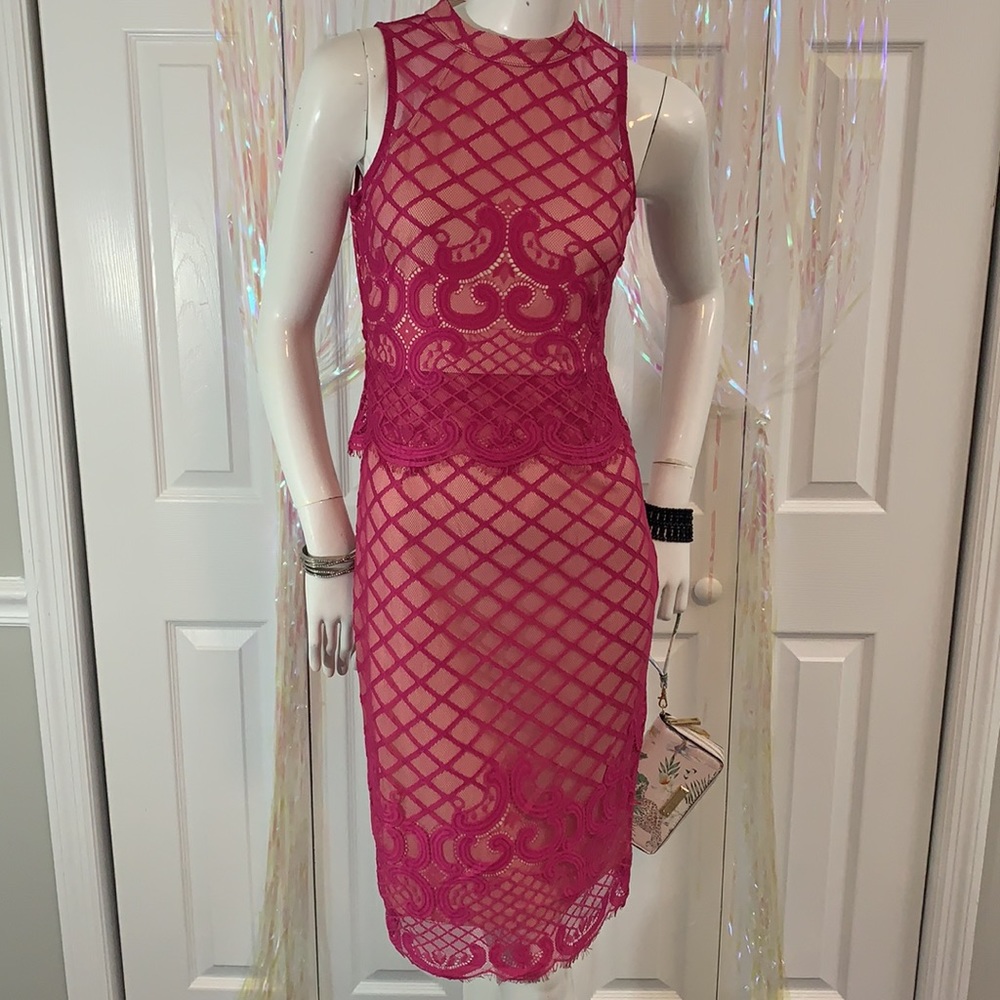 Pink Lace Dress